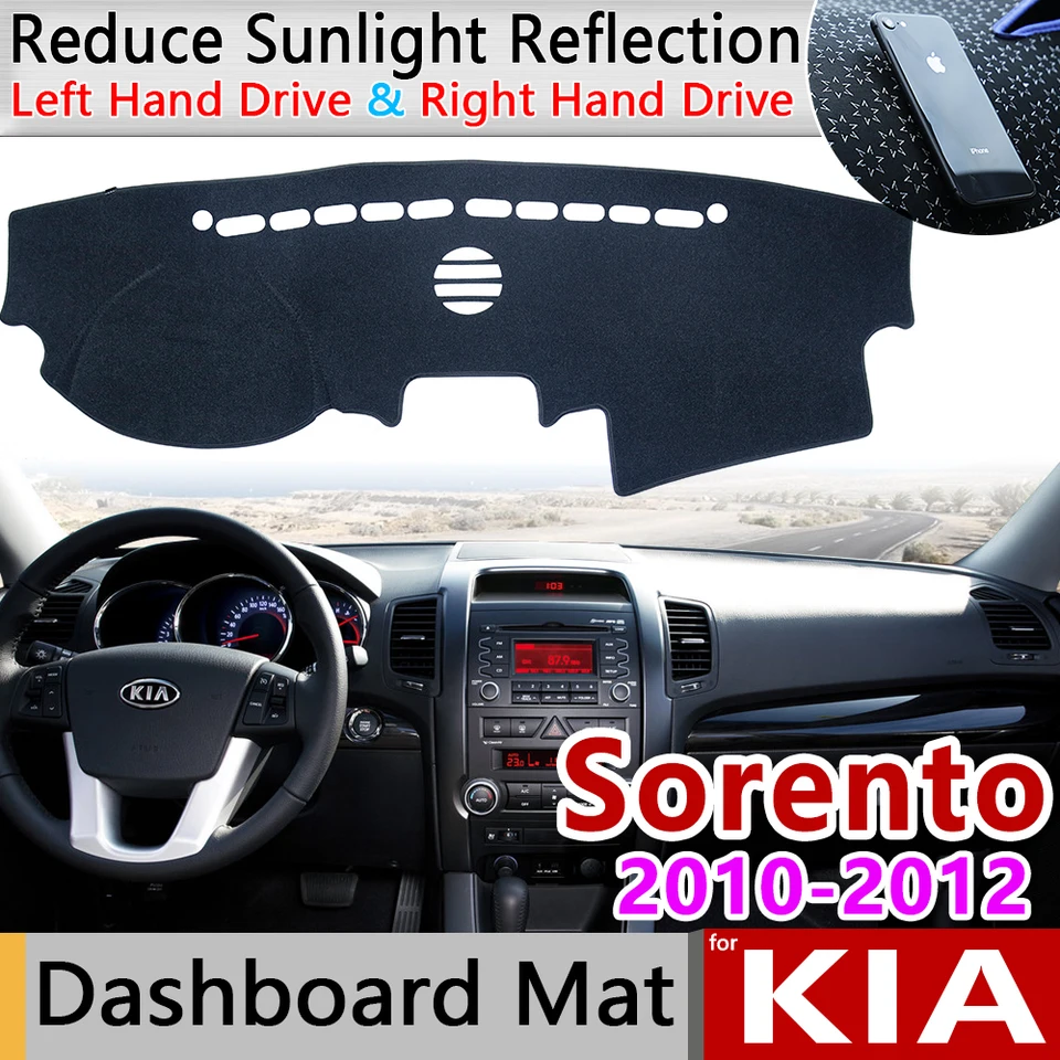 pre Kia Sorento 2010 2011 2012 pre predpredaj Anti-Slip Mat Dashboard Pad Sunshade Dashmat Dashmat Koberec 2011