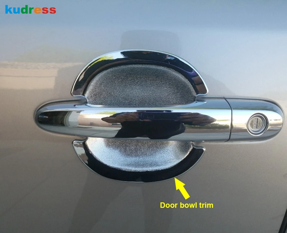 Pre Kia Sorento 2013 2014 ABS Chrome CAR OUTER DVERE DVOROVÉ KRYT MOŽNOSŤ TRECH ORIKOVANIE OBCHODNÉHO PROBLÉMY STYLING STYLING Exteriérový príslušenstvo
