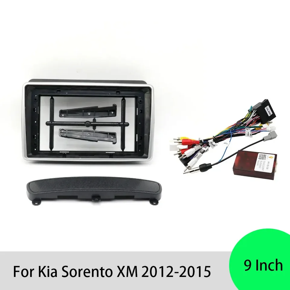 Pre Kia Sorento XM 2012-2015 9 palcových vozidiel Fascia Adapter Android Radio Dash Panel Súprava panela