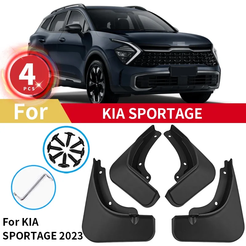 Pre Kia Sportage 2023 Hybrid 5. automatický štýl Mudflaps bahenné klapky Splash Guards Mudguards predné zadné kolesá blatníka