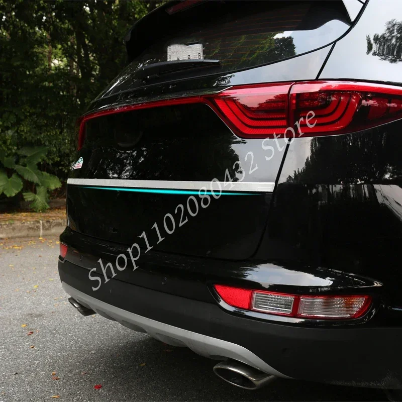Pre KIA Sportage QL 2017 2018 2019 2020 Chrome Zadný kufre veka zadných dverí kryt Trip liape