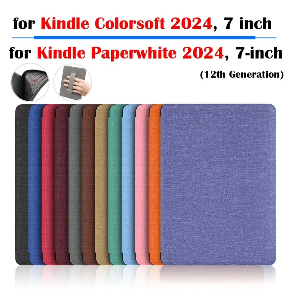 Pre Kindle Paperwhite 2024 7 palca (12. gen) Colorsoft Case Ereader Cover Ochranná škrupina s rukou podporuje automatické prebudenie/spánok