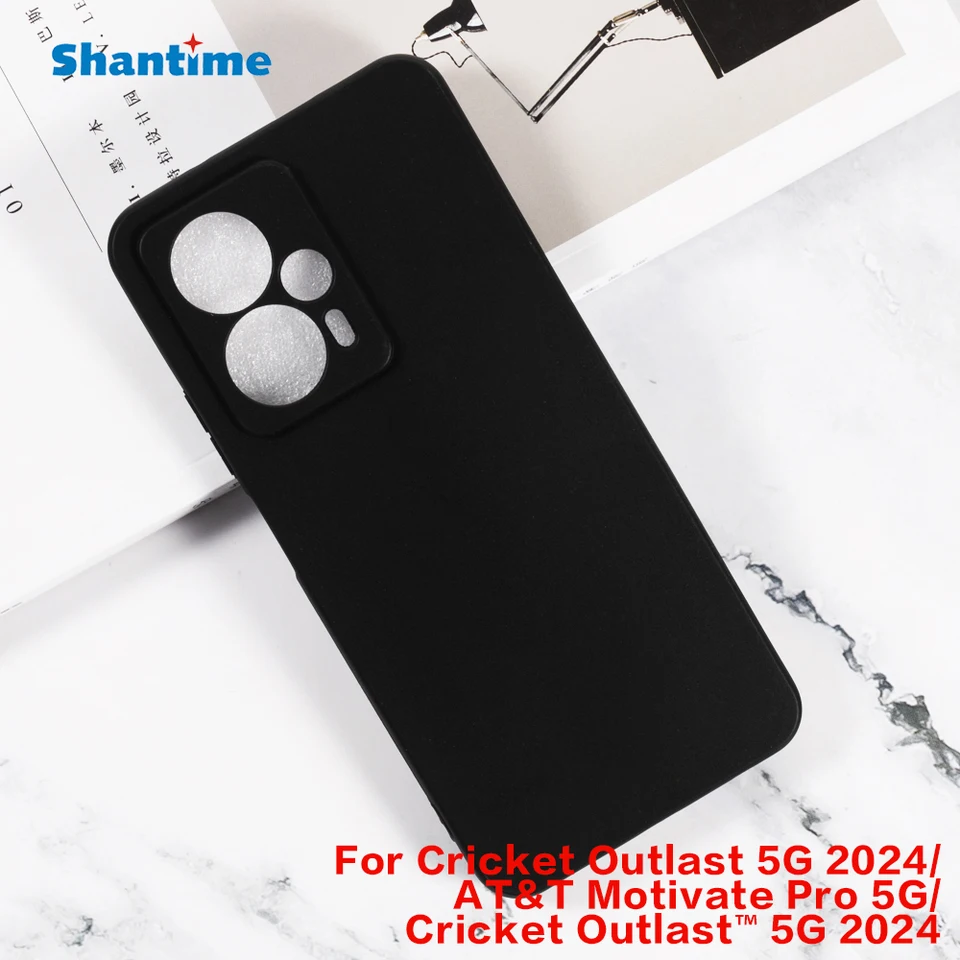 Pre kriket Outlast 5G 2024 Gel Puding Silikone Phone Ochranná zadná škrupina pre AT&T Motivate Pro 5G Outlast ™ 5G 2024 TPU Case