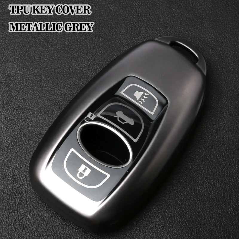 Pre kryt Subaru Key FOB s Keychainom, 4 tlačidlá TPU a kľúčové puzdro pre Subaru Forester Impreza WRX STI BRZ CROSTREK Ascent
