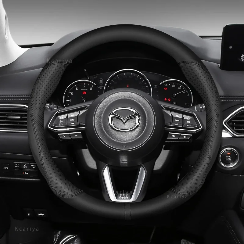 Pre kryt volantu Mazda Originálne kožené zubné vlákno Axela atenza CX30 CX4 CX5 CX8 CX3 CX9 CX50 CX60 CX70 CX80 MX30