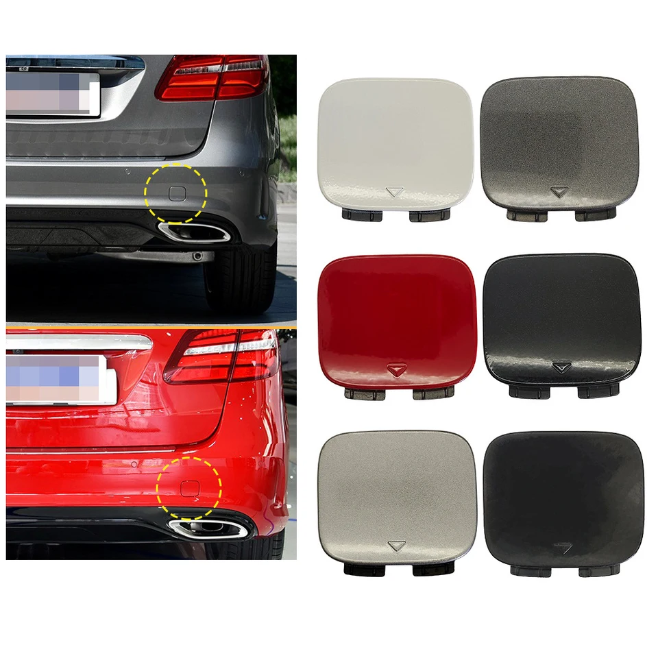 Pre kryt zadného prívesu Mercedes Benz B trieda B-Class W246 Zadný nárazník Trailer Pull Cont Cover 2468852100 2014-2019