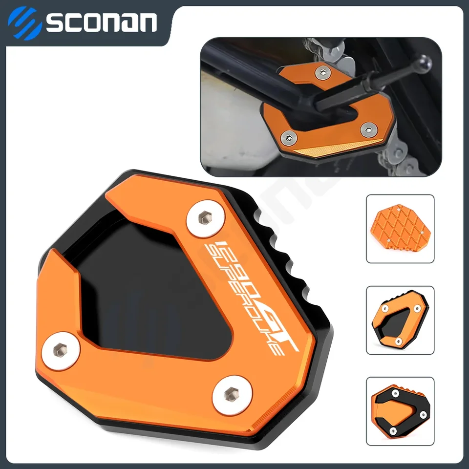 Pre KTM 1290 Super Duke GT 1290Super Dukegt Motocyklový hliníkový príslušenstvo bočné predĺženie stojanu Kickstand Egrerger Plate Pad