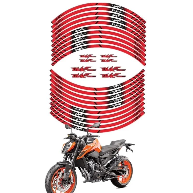 Pre KTM Duke 790 Motobike diely obrysové nálepky na dekoráciu kolesa - 4