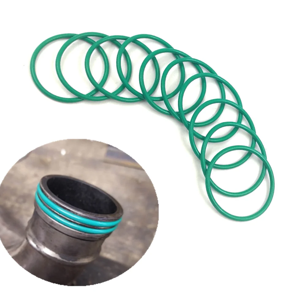 Pre KTM SX/Exc/XC/XC-W 200 250 300 380 44 mm priemer/3 mm hrúbka zelenej FKM Kyselina a alkalický olej odolný voči OLE TEAL FPM FPM FPM