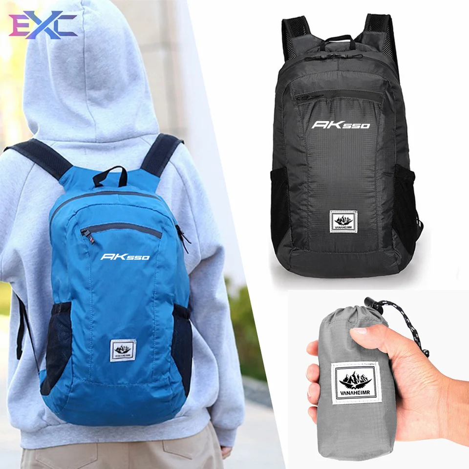 Pre Kymco AK550 ST XCiting S400 I TCS DT X 360 20L Waterproof Holdall Malé skladacie batohové skladovacie vrecko Motocyklové príslušenstvo