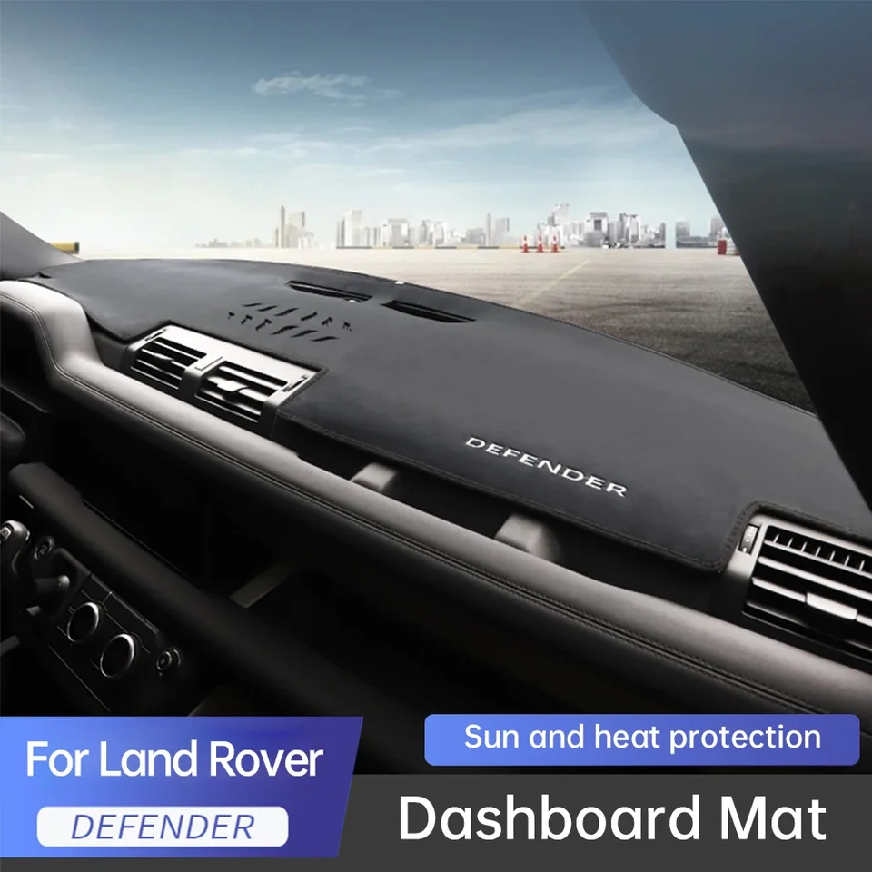Pre Land Rover Defender 90 110 2020 2021 2022 Čierny automobilový prístrojový palubný panel zatienenie podložky Mat Rat Modifikácia Koberec