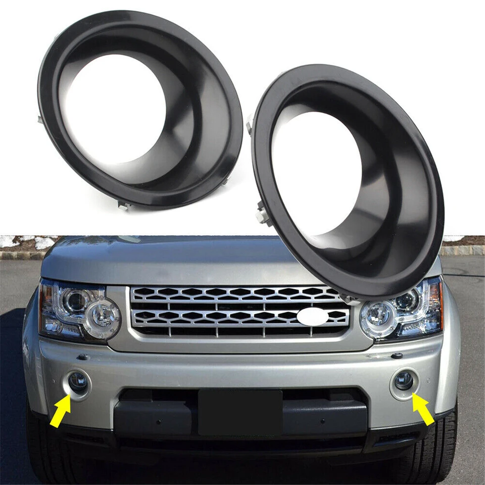 pre Land Rover LR4 vľavo predný nárazník Foglight Fog Lamp Rámový kryt 2010-2014 LR015461 LR015462 2ks