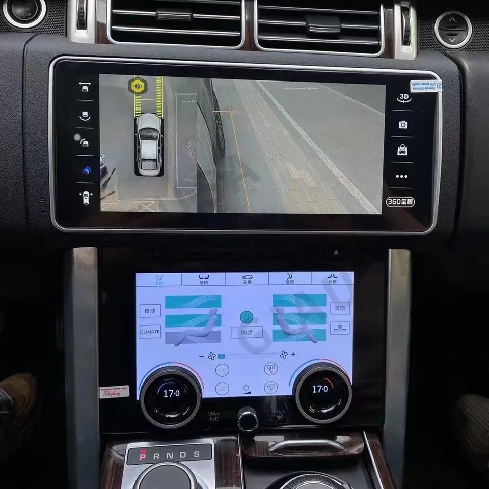 Pre Land Rover Range Rover Sport 2013-2017 L494 AC AC AIRMATIONATION PANEL CLMATION CLAMON HD Touch LCD SCREE SCIRNE Udržujte CD QLED
