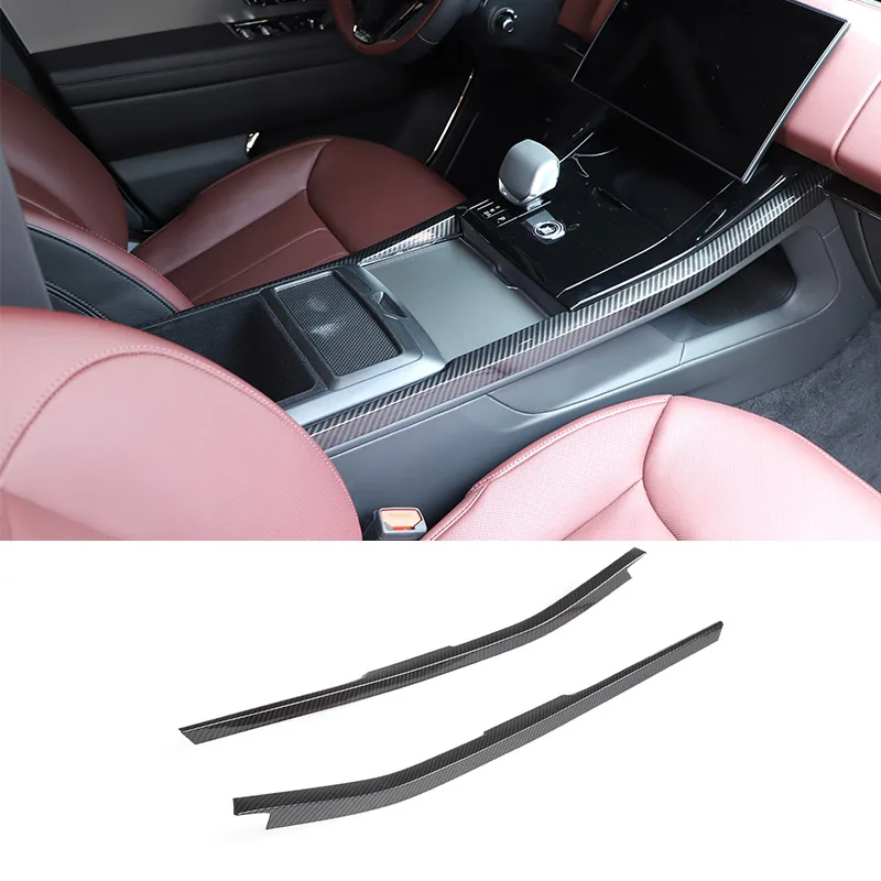 Pre Land Rover Range Rover Sport 2023 2024 ABS uhlíkové vlákno/Centrum Console Side Strip Strip Sticker Auto