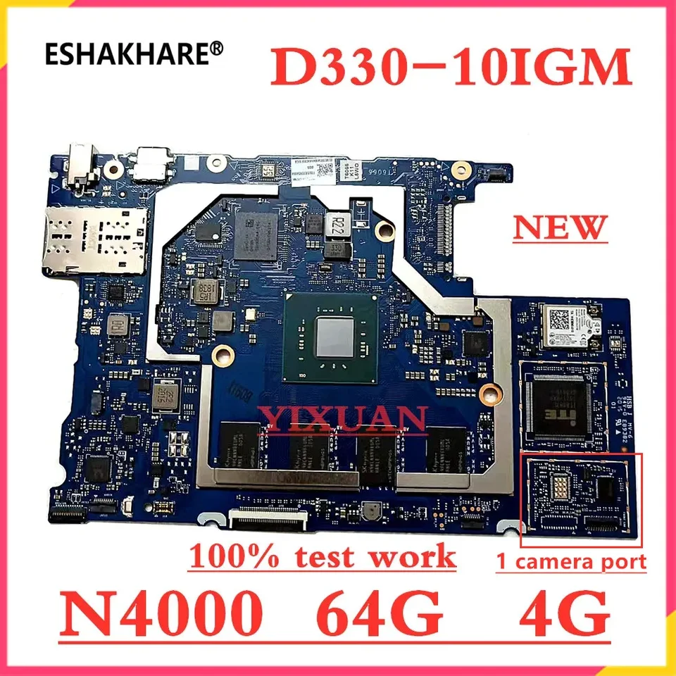 Pre Lenovo IdeaPad D330-10IGM LAPTOP základnej dosky 81H3 CPU: N4000 RAM: 4G SSD: 64G HSB J MV-6 E89382 5B20R54684 D335-10IGM Test OK OK