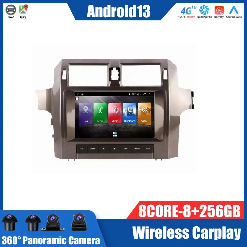 Pre Lexus GX GX400 GX460 2010 - 2017 Android 13 Car Radio 2DIN Stereo prijímač Autoradio multimediálny hráč GPS Navi Head Unit
