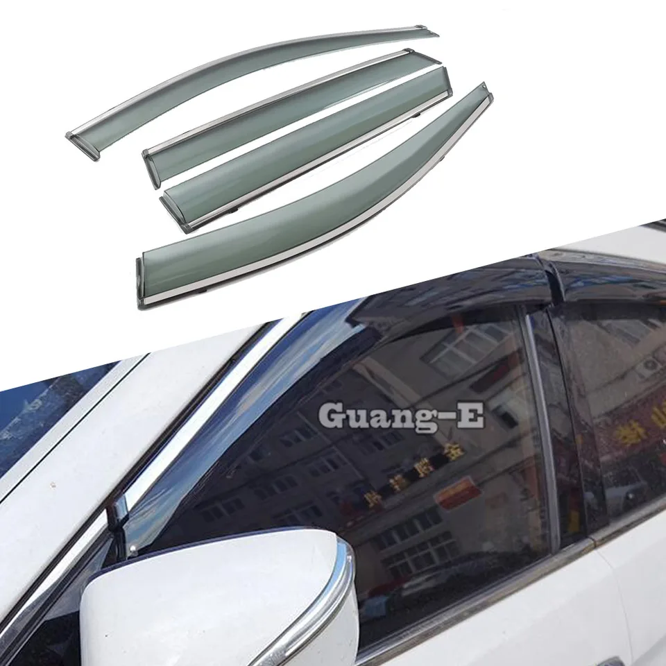 Pre Lexus RX 350 350H 450H+ 500H 2022 2023 2024 Plastové okno Plastové okno Sun Shade Dažďový ochranný kryt 4ks Automatické príslušenstvo