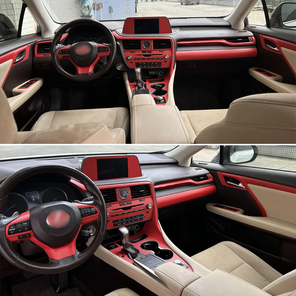 Pre Lexus RX300 RX350 RX400 RX500 Interiér Centrálny ovládací panel Kľučka Dvere Dvere Dvere Coverovu nálepky na nálepky na nálepky