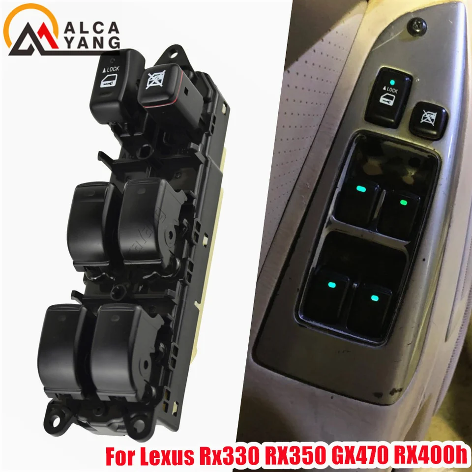 Pre Lexus RX330 RX350 RX400 GX470 Spínač hlavného okna 84040-48140 84040-48080