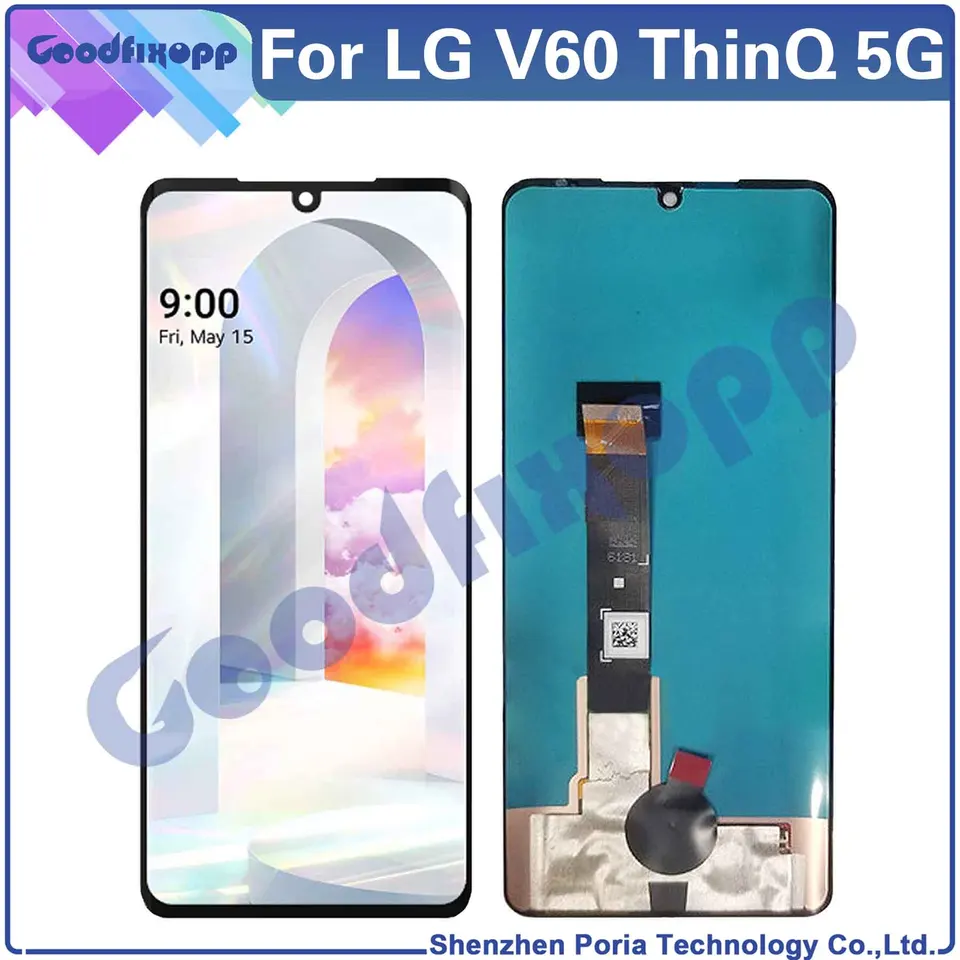 Pre LG V60 THINQ 5G LM-V600 A001LG LCD displej dotykovej obrazovky Digitalizátor Digitalizátor Opravy Výmena diel