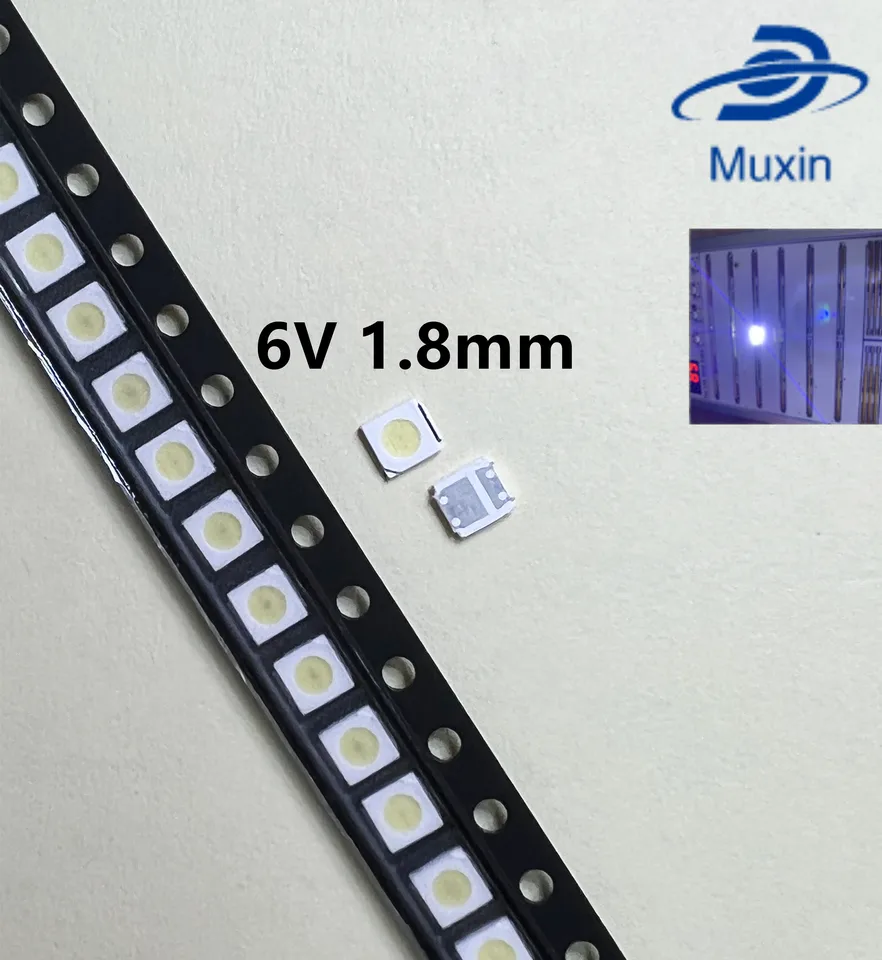 Pre LO-D 3030 6V 100ks/šarža podsvietenia TV 1,8 mm 1,5 W 6V LED SMD Cool Cold White LCD podsvietenia pre televíznu aplikáciu