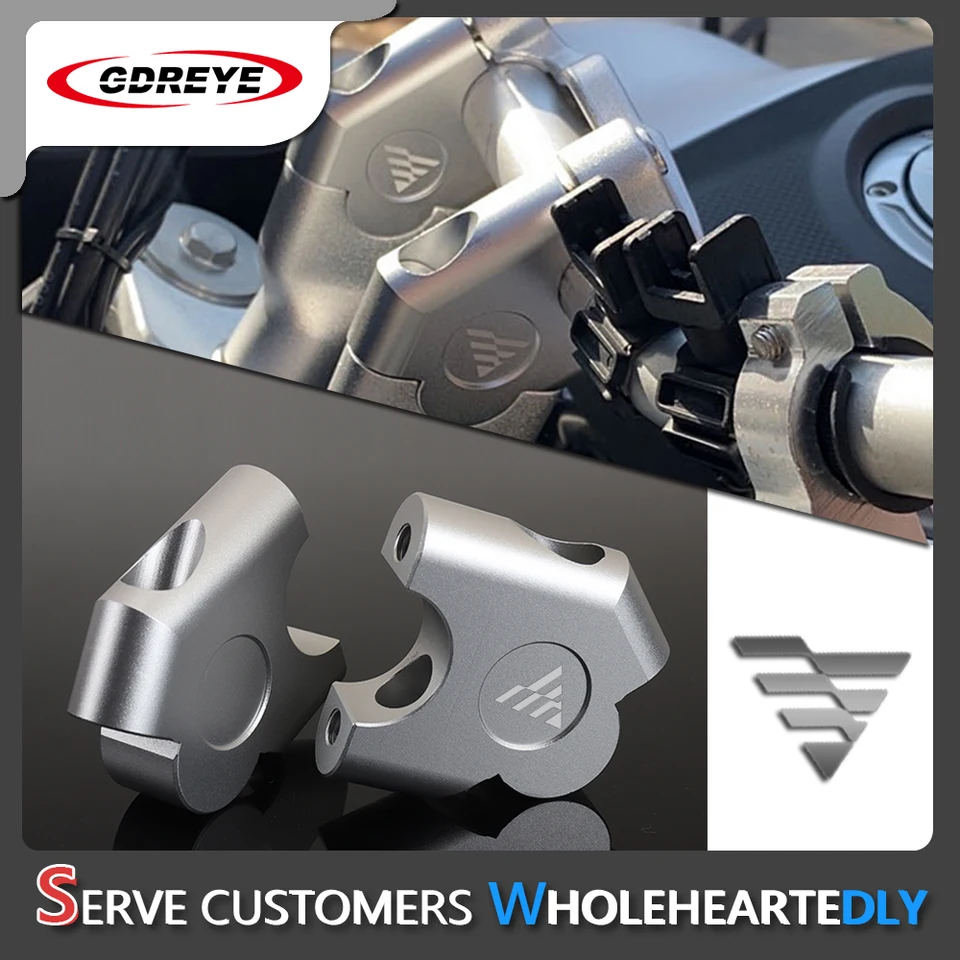 Pre Loncin VoGE 500DS 650DS 500 DS 650 DS ADPIPTER MOTORY CLAMPLE RIPER RIPER CLAMP CLAMP RISTERS RISERS Adapter