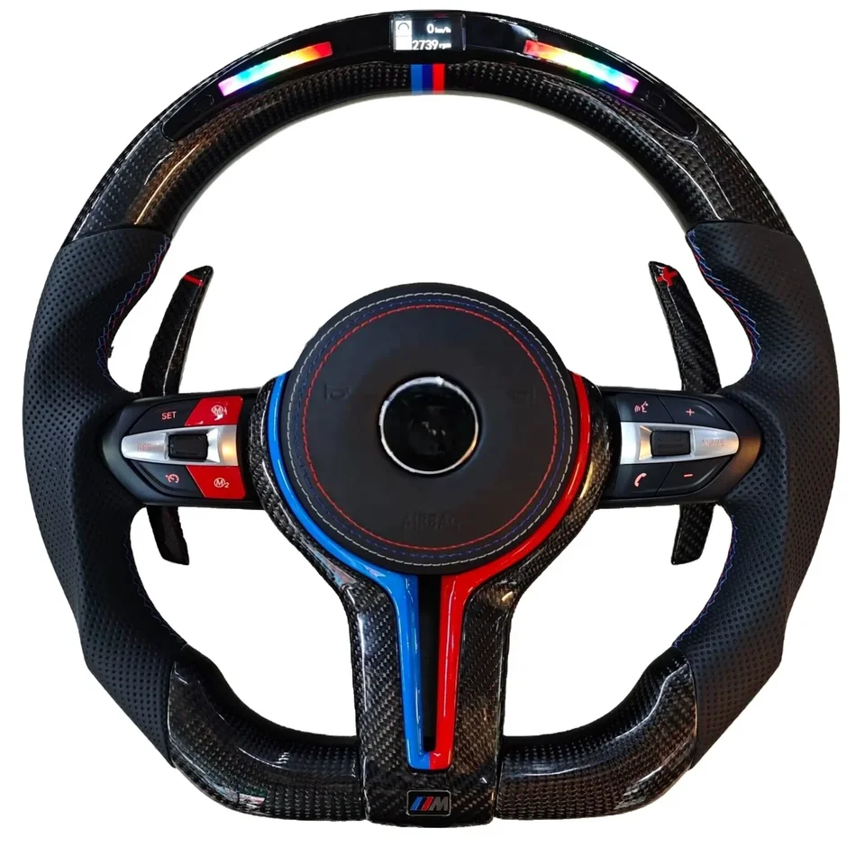 Pre M2 m3 m4 M5 F10 F20 F22 F30 F32 F36 F40 F90 E90 E70 pre BMWS volant Cust Wheel Custom LED Volant