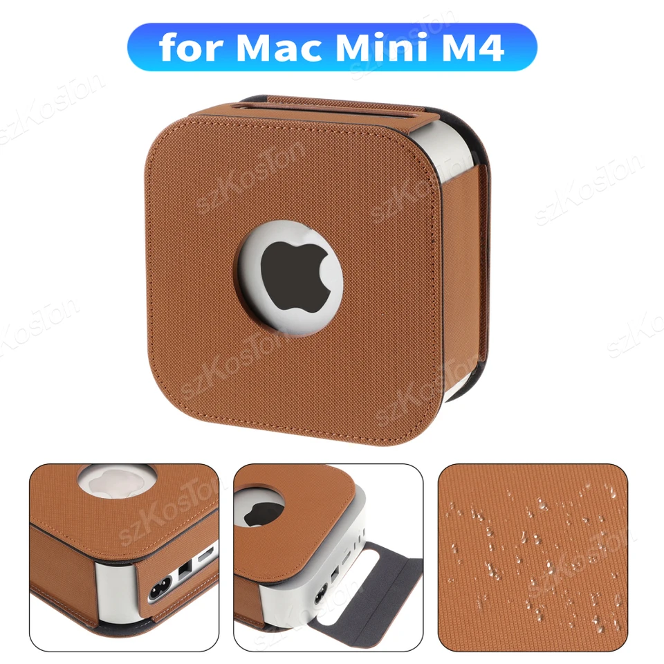 Pre MAC Mini M4/M4 Pro 2024, ochranné kryty presné otvorenie koženého puzdra pre mini puzdrá proti škrabaniu ochranné rukávy
