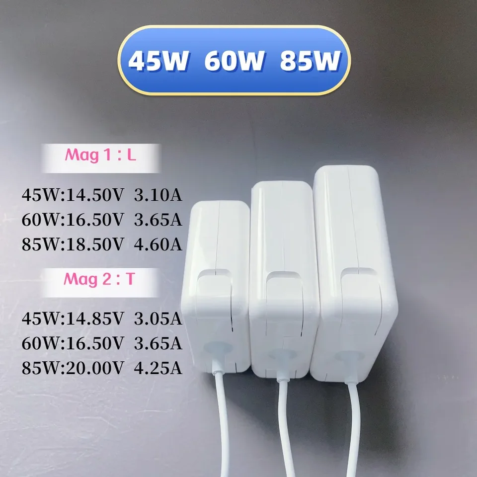 Pre MacBook 45W 60W 85W Magsaf* 2 MacBook Charger A1466 A1278 A1502 A1398 A1286 Power Adapter pre MacBook Air Pro Charger Case Case
