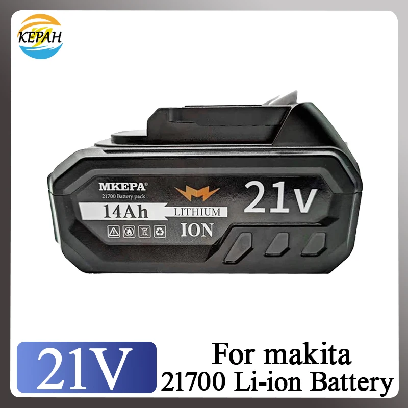 Pre Makita 21V 14AH 21700 Nabíjateľná lítiová výmena batérie BL1850BL1840 je vhodná pre batériové nástroje 21 V, BMS.