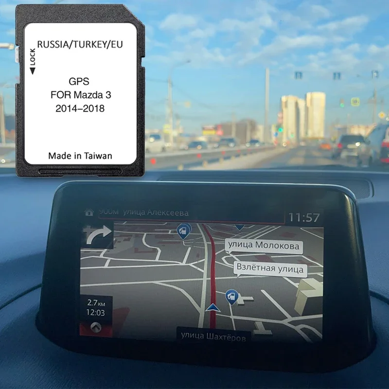 pre Mazda 3 2014-2018 MAP Navigation SD GPS Aktualizácia verzia celá Európa Coverge