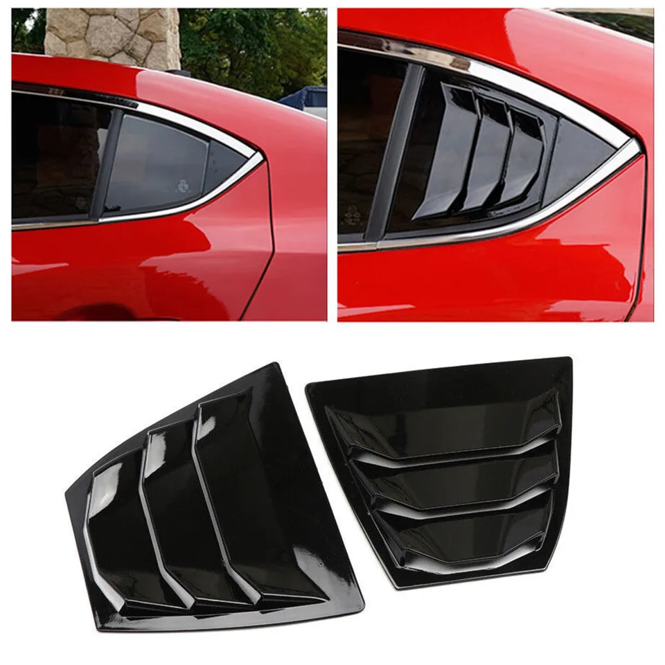 Pre Mazda 3 Axela 2014-2018 Zadné okenné okenné uzáver Kryt bočného vetra obrusa Orezanie Čelné sklo Decoration Cover Cover Cover Auto Príslušenstvo
