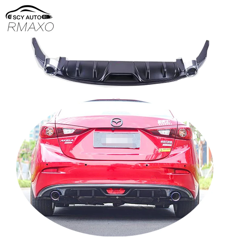 Pre Mazda 3 Axela ABS zadný nárazník proti zadnému nárazníkovi pre protektor pre 2017-2019 WCK Axela Body Body Kit
