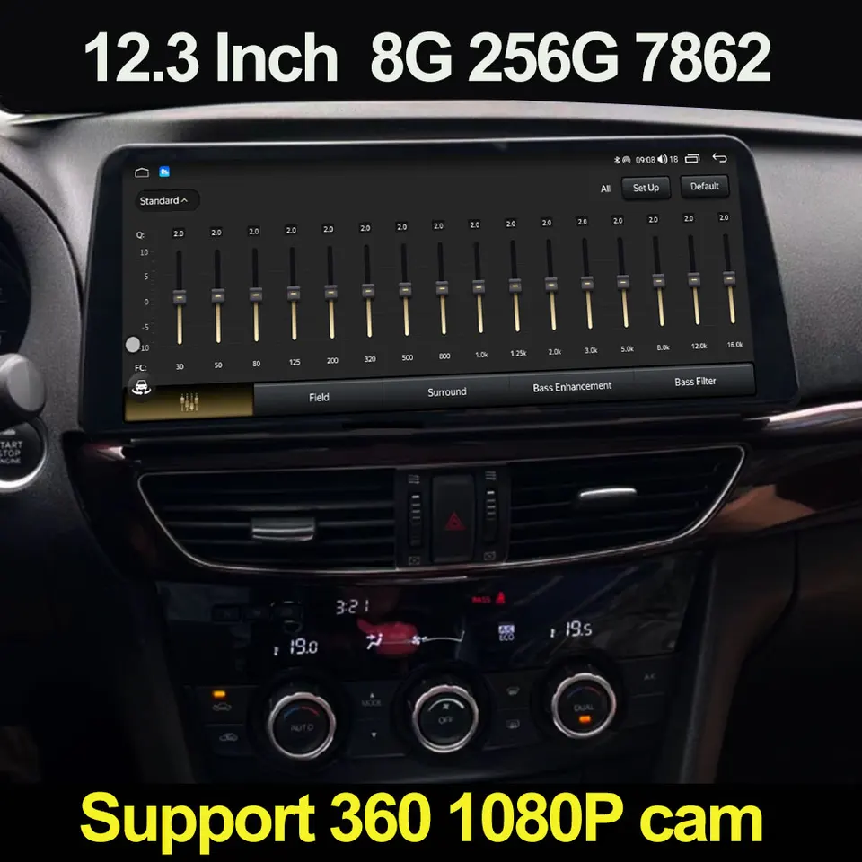 Pre Mazda 6 Atenza 2013 2014 2015 2016 2017 12,3 palca Android 14 Car Radio Stereo Multimedia Player 2Din Autoradio GPS DSP DSP