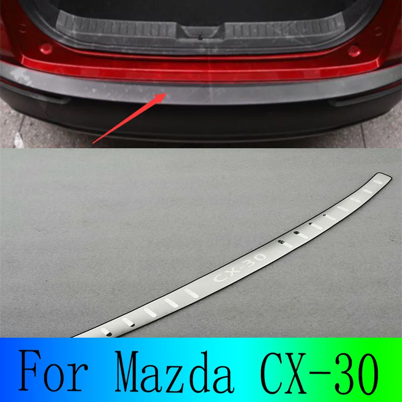 Pre Mazda CX-30 Automobilový kmeň nárazník ochrana proti prúžkom Sill Sill Plates Chrómový styling