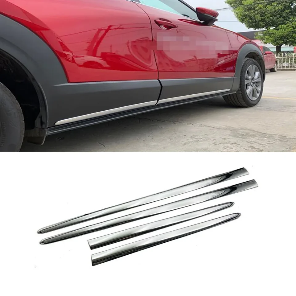 Pre Mazda CX-30 CX30 2020 2021 2022 2023 ABS Chrome Chrome Bočné dvere TRES ORIS Kryt dekorácie Folding Strip Styling Príslušenstvo