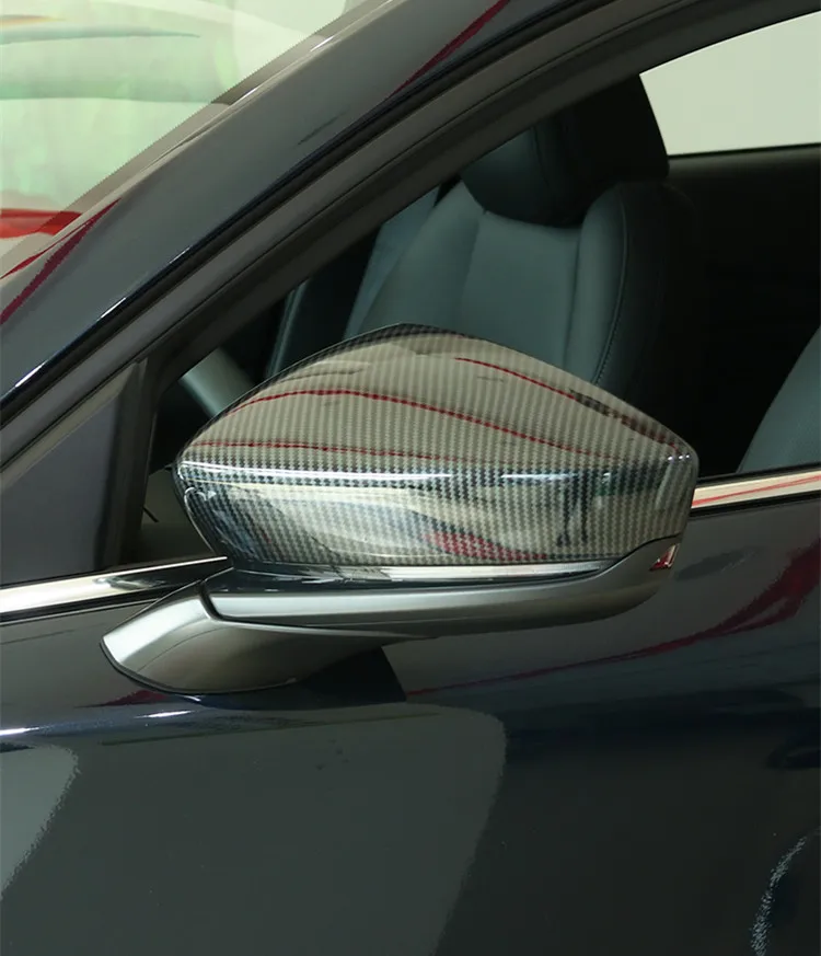 Pre Mazda CX-30 CX30 2020 2021 uhlíkové vlákno Chrómový výhľad zadného výhľadu obrusy spätného zrkadla Cap Case Overlay Car Access