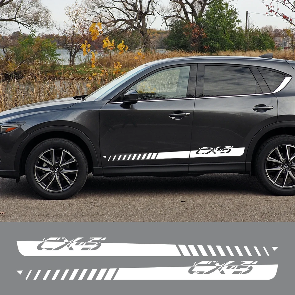 Pre Mazda CX-5 KF KE 2018-2020 STRAČNÉ PRIPRAVY STRIPS PVC Sport Sporting Vinyl Film Decans Decals Tuning Automatické príslušenstvo