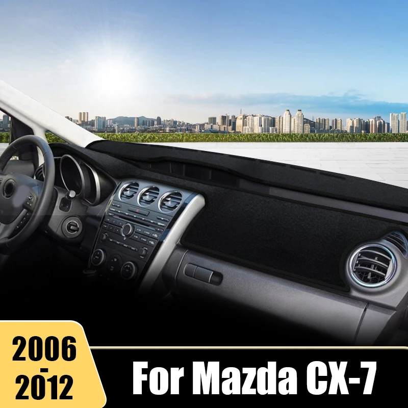 Pre Mazda CX-7 CX7 CX 7 2006 2007 2008 2009 2010 2011 2012 Obálka automobilovej dosky sa vyhnite prístrojom pre koberce Svetelných mat.