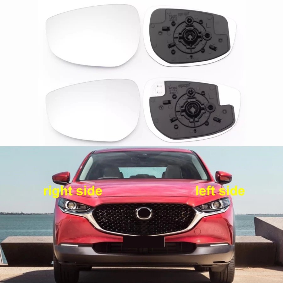 Pre Mazda CX30/ CX-30 2020 2021 2022 2023 Exteriéry automobilu Vonkajšie spätné zrkadlá šošovka Reflexné šošovky sklo sklo