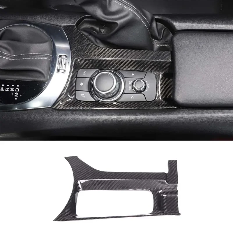 Pre Mazda MX-5 ND 2016-2023 Real Carbon Fiber Car Multimedia gombík ručný ráme