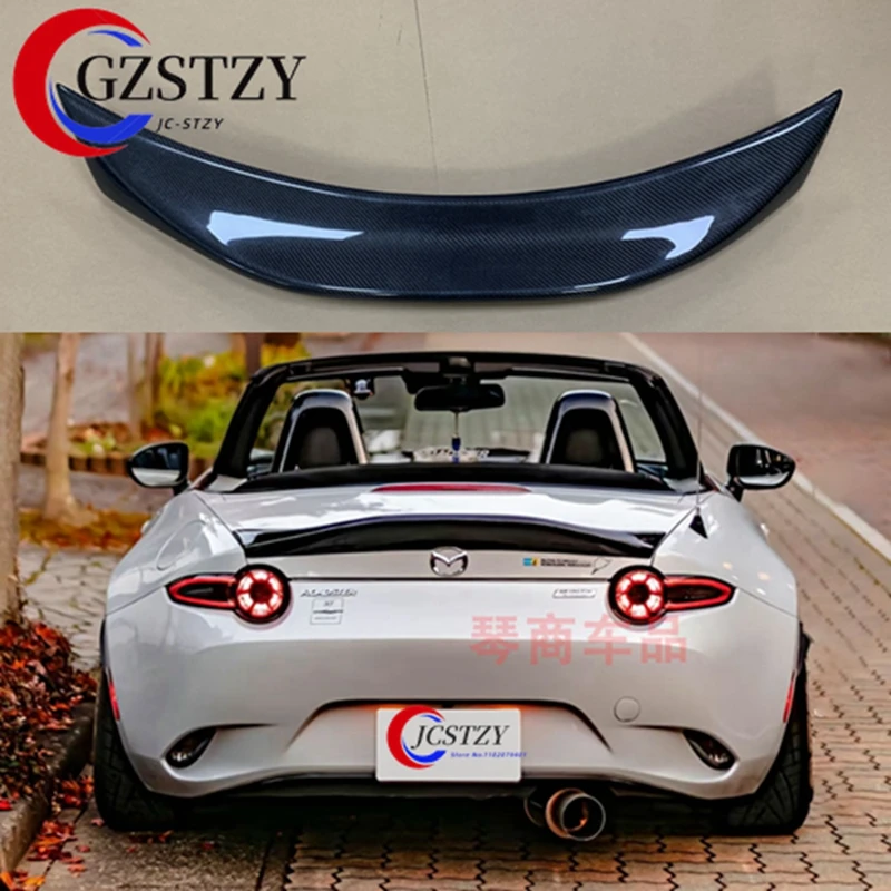 Pre mazda mx5 miata nd RF LMS v štýle FRP Fiber Glass Nenagatedný kazový spoiler kufre kmeňa krídla pretekárske príslušenstvo ladenie ladiaci