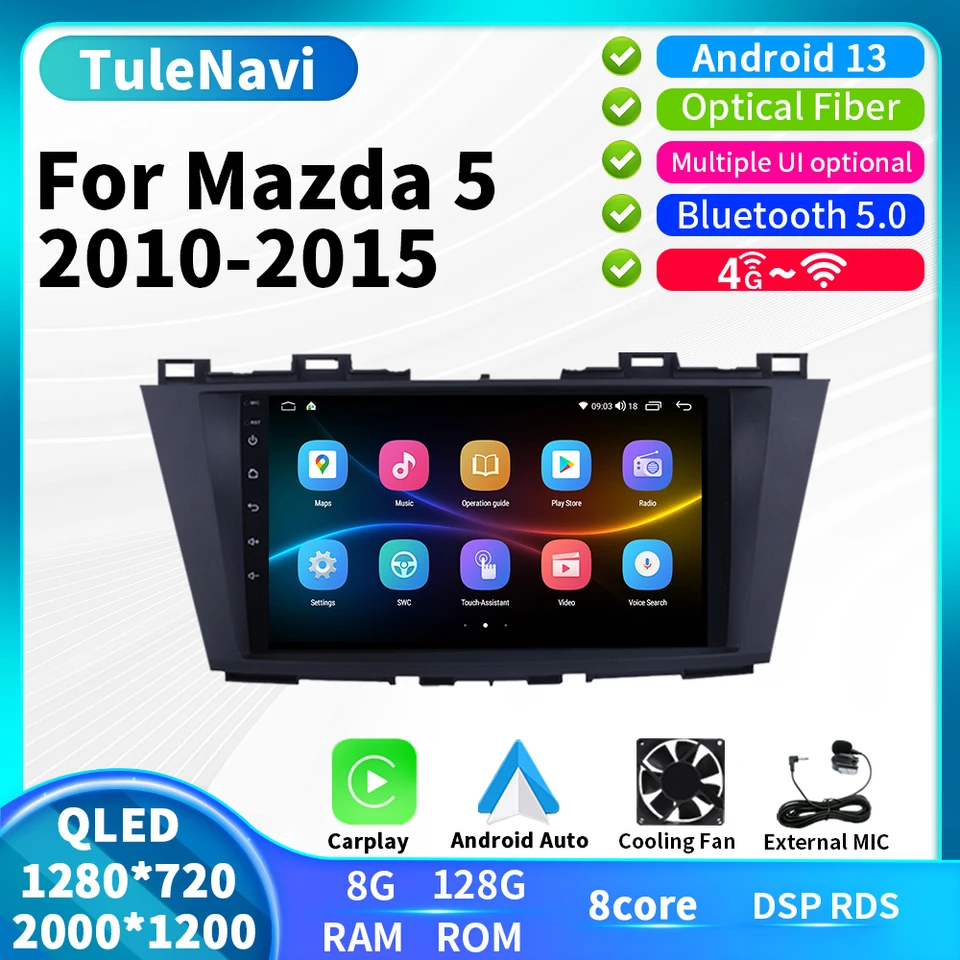 Pre Mazda5 Mazda 5 2010 2012 2012 2013 2014 2015 CAR Multimedia Player Radio Stereo GPS Navigation Carplay Android Head Unit