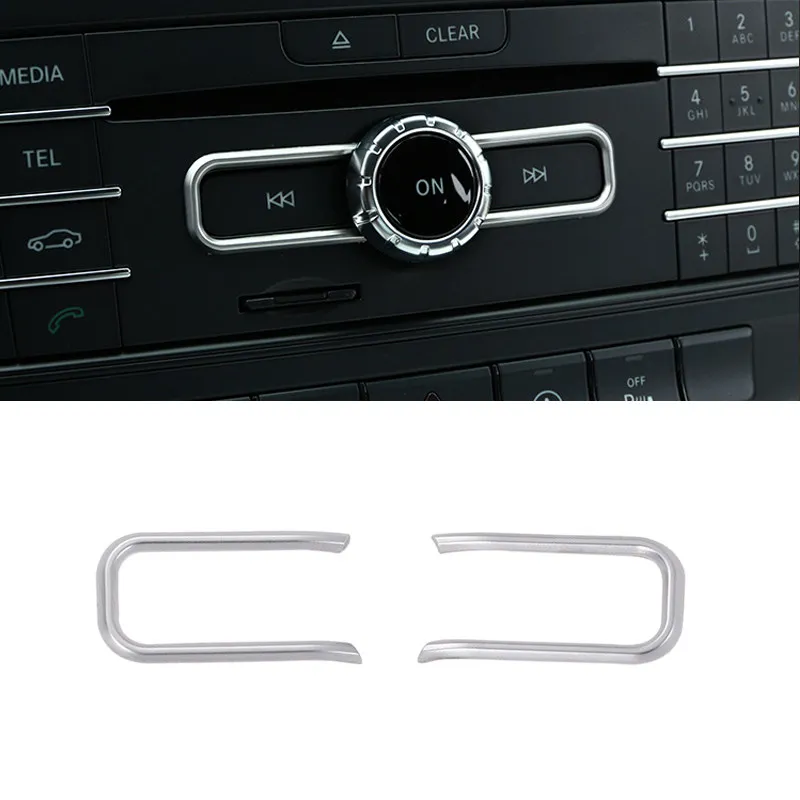 Pre Mercedes Benz AB CLA GLA trieda W176 A180 C117 X156 2KS ABS Chrome Centrálny ovládací panel CD Panel Cover Cover Cover Ochran