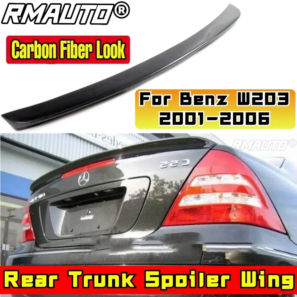 Pre Mercedes-Benz C-Class W203 C180 C200 C260 C320 2001-2006 Zadný spojler KIT KIT Auta