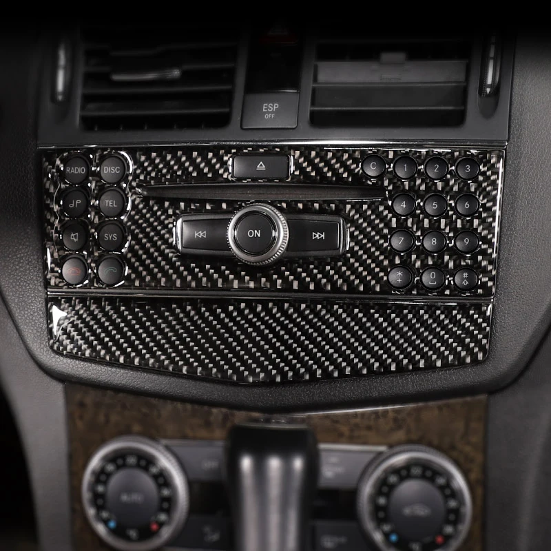 Pre Mercedes Benz C Class W204 C180 2007-2014 Príslušenstvo automobil Interiér Klimatizácia CD CD Cover Panel Tink Styling