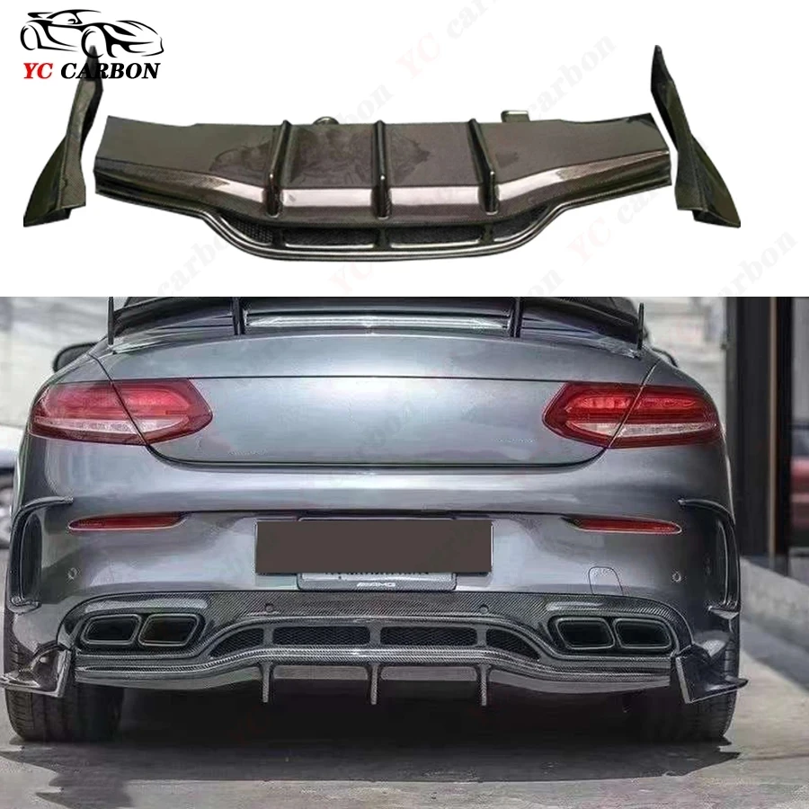 Pre Mercedes Benz C Class W205 C63 2015-2018 Dve dvere uhlíkové vlákno Car Car Auta