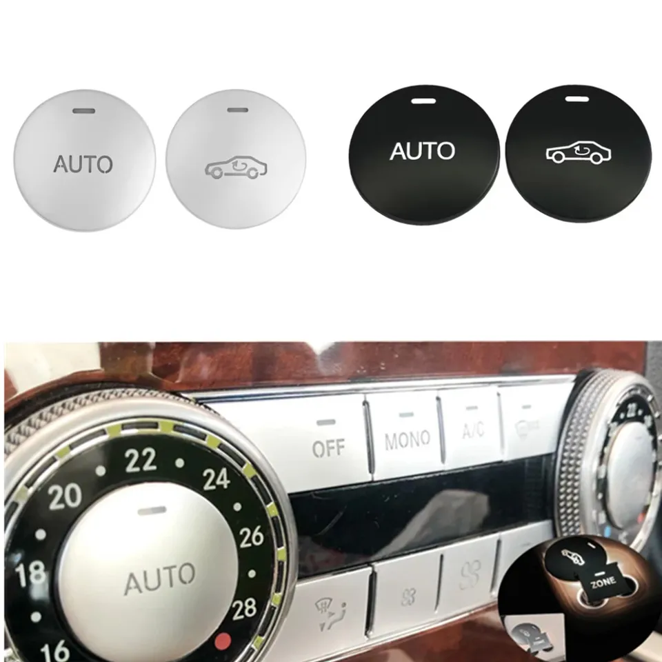 Pre Mercedes Benz Ce Cls GLK Class W204 W212 ABS Auto Klimatizácia automatické/vzduchové obežné tlačidlá Tlačidlá kryte dekoratívne nálepky