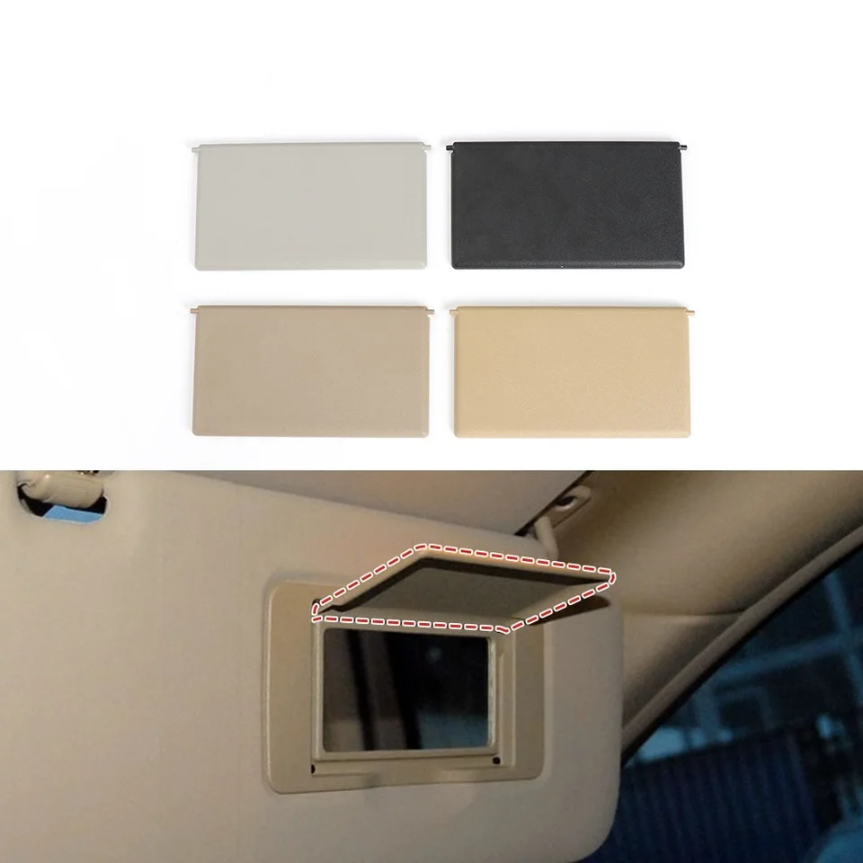 Pre Mercedes Benz Class W203 Sunshade Visor Makeup Cosmetic Mirror Cover 16481011109E86 Čierna béžová šedá