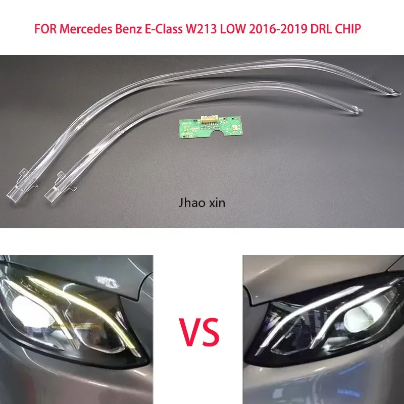 Pre Mercedes Benz E trieda W213 Low 2016-2019 Svetlomety automobilov DRL Light Strips Angel Eyes Chip Ballast Modul Illuminácie dielov